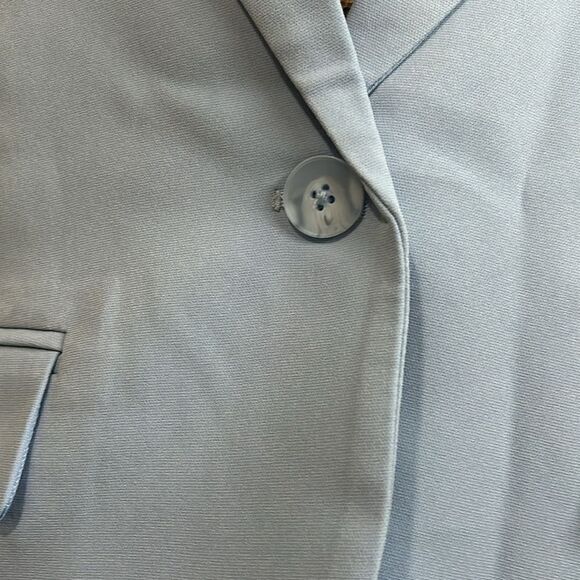 NWT Endless Rose One-Button Down Single-Breasted Boxy Blazer in Blue size XS - Picture 6 of 12